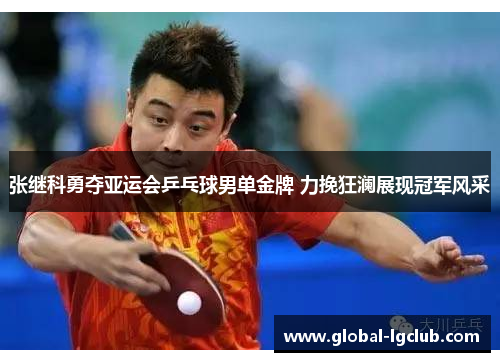 张继科勇夺亚运会乒乓球男单金牌 力挽狂澜展现冠军风采 张继科勇夺亚运会乒乓球男单金牌 力挽狂澜展现冠军风采